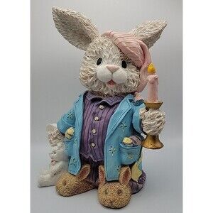 Greenbrier International, Inc. Resin Easter Rabbit w/Bunny Slippers Very Cute